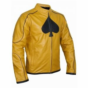 Classy Dijon Mustard Yellow Leather Jacket