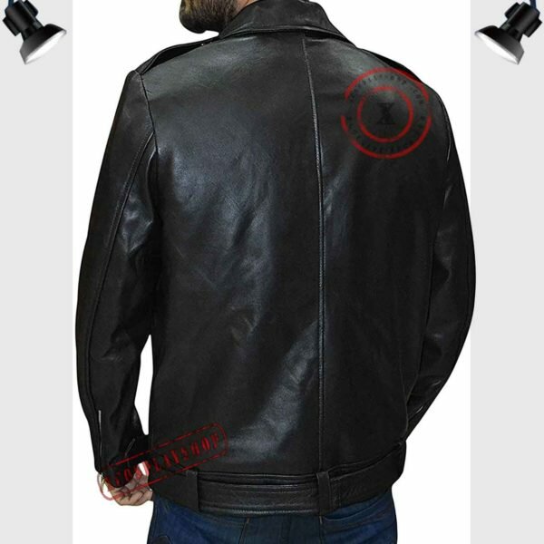negan real leather jacket