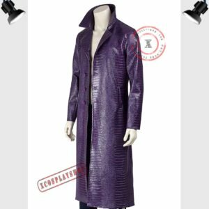 purple joker trench coat