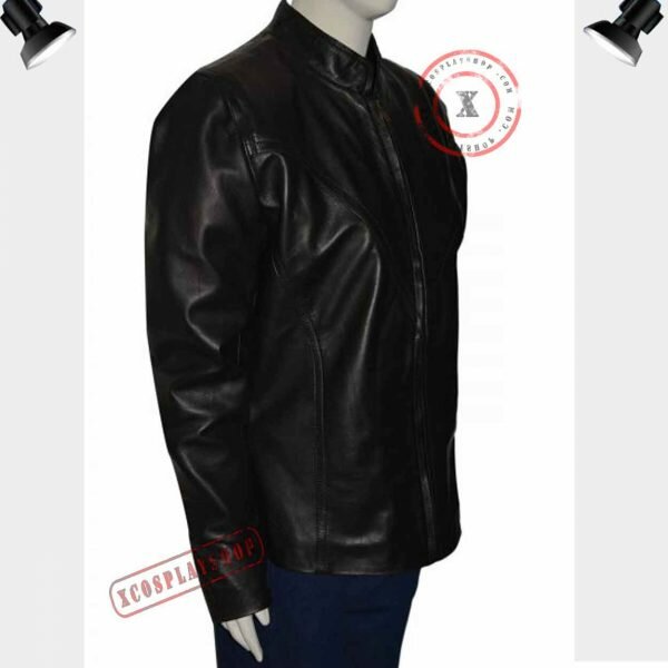 black widow leather costume jacket