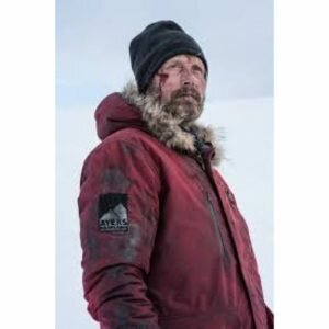 Arctic Mads Mikkelsen Red Shearling Coat
