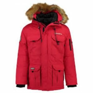 Arctic Mads Mikkelsen Red Shearling Coat