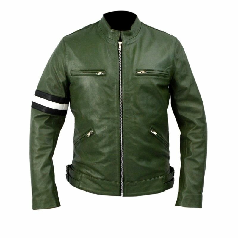 Dirk Gently Green Leather Jacket
