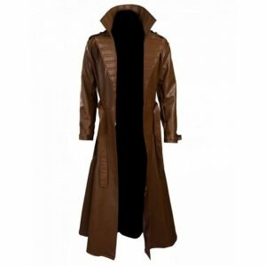 Gambit Channing Tatum Leather Brown Trench Coat