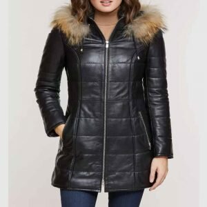 Jamie Quilted Coat with Detachable Hood