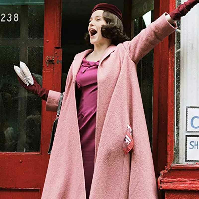 The Marvelous Mrs.Maisel Rachel Brosnahan Pink Coat